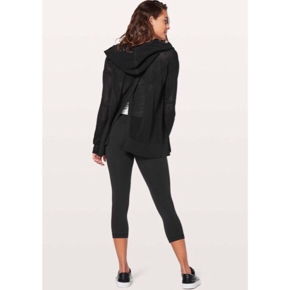 lululemon athletica Sweaters - Lululemon Still Movement Wrap Black